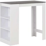 vidaXL Barski stol s policom bijeli 110 x 50 x 103 cm | shoptok.hr
