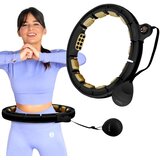  Hhm13 novi hula hoop crno/zlatni magnetski s utegom + brojačem hms | shoptok.hr