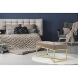 Kayoom KLOP BREZ NASLONA, kovina, umetna masa, tekstil, leseni material rjavosiva, zlate barve | Shoptok.si