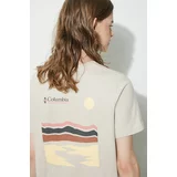 Columbia Pamučna majica Boundless Beauty za žene, boja: bež, 2036581