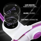  Hhm17 hula hop bijelo/ljubičasto magnetski s utegom + brojač hms | shoptok.hr