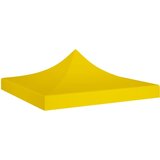 vidaXL Krov za šator za zabave 3 x 3 m žuti 270 g/m² | shoptok.hr