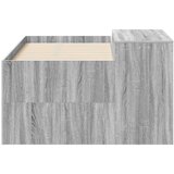  Krevet za djecu s visokim okvirom i stolom Siva Sonoma - Siva Sonoma 80 x 160 cm | shoptok.hr