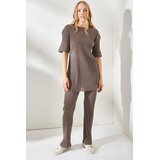 Olalook ženski top TKM-19000191, taupe-braon Cene