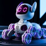  Robot na daljinsko upravljanje TOOBY 360° - ljubičasto/bijeli | Shoptok.si