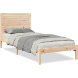  Dugi okvir kreveta bez madraca bijeli 100 x 210 cm masivno drvo | shoptok.hr