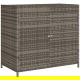 Furnova Vrtna omara za shranjevanje siva 83x45x76 cm poli ratan, (21948388) | Shoptok.si