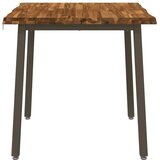  60 x 55 x 75 cm Čvrsto drvo akacije Prirodna i kava Pravokutni - Prirodno kava 60 x 55 x 75 cm Živi rub | shoptok.hr