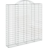  Lučne gabionske košare 2 kom 200x30x200/220cm pocinčano željezo | shoptok.hr