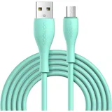 Kabel USB-A - microUSB 3A indikator polnjenja, 2m zelen, (21580772)