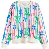 Next Sweater majica plava / travnato zelena / roza / bijela Cijene