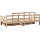  Dnevni krevet s ladicama bez madraca 90 x 190 cm masivno drvo | shoptok.hr