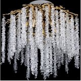  Plafonski luster 6xE14/60W/230V + 3xLED/3W, prečnik 54 cm, zlatna | Eponuda.com