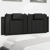 Maison Chic posteljno vzglavje - vzglavna omarica - vzglavna stranica črna 120 cm umetno usnje, (21704171) | Shoptok.si