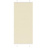 vidaXL Plisirana zavjesa krem boje 100x200 cm Širina tkanine 99 4 cm Poliester - Krema 100 x 200 cm | shoptok.hr
