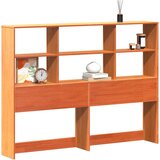 Maison Chic posteljno vzglavje - vzglavna omarica - nočna omarica s predelki voščeno rjavo 150 cm trdna borovina, (21709102) Cene