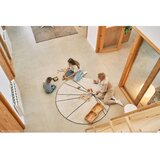 Lorena Canals Okrogla preproga iz bombaža Trace - Natural, Black | Shoptok.si