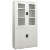  Uredski ormarić svjetlosivi 90 x 40 x 180 cm čelični | shoptok.hr
