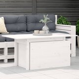 vidaXL Vrtni stol bijeli 100 x 50 x 75 cm od masivne borovine Cijene