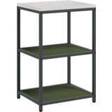 vidaXL Kuhinjski set za shranjevanje s polico 2 pcs Oljčno zelena | Shoptok.si