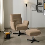 Dieter Knoll FOTELJ, rjava tekstil | Shoptok.si