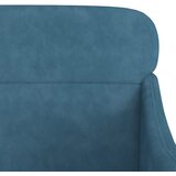  Fotelja plava 63 x 76 x 80 cm baršunasta | Eponuda.com