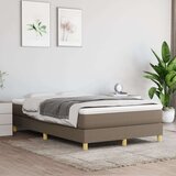  Box spring postelja z vzmetnico taupe 120x200 cm blago, (20726956) Cene
