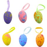  Easter Decorations Eggs With Loop Pendant Colorful 6pcs | shoptok.hr