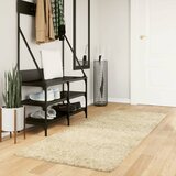 vidaXL Čupavi moderni tepih s visokim vlaknima zlatni 80x200 cm | shoptok.hr