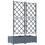  Vrtna saksija 2 pcs Svijetlo siva 80 x 40 x 125,5 cm Plastika | shoptok.hr