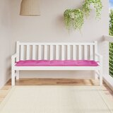  Jastuk za vrtnu klupu ružičasti 180 x 50 x 7 cm tkanina Oxford | shoptok.hr