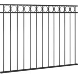  Ogradni panel ASSEN čelik 1,7x1,2 m Crni | shoptok.hr
