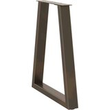  Noge za jedilno mizo v obliki črke V, 2 kosa, naravno jeklo, 50 x (72-73,3) cm, jeklo, (22124028) | Shoptok.si
