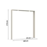 Premium Living Okrasni Okvir Elara, Barva Šampanjca, Osvetlitev | Shoptok.si