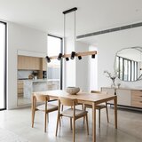 Brilagi LED RGBW prigu&amp;scaron;iva luster na sajli SELE 6xGU10/6,5W/230V crna/hrast Slike