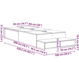  Krevet s ladicama Sonoma hrast 100 cm Konstruirano drvo | shoptok.hr