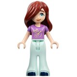 Lego friends frnd617 Friends Paisley - Medium Lavender Shirt with Guitar, Light Aqua Trousers Bell-Bottoms, Dark Blue Shoes