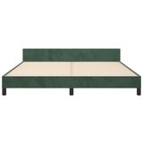  Za krevet s uzglavljem tamnozeleni 160x200 cm baršunasti | shoptok.hr
