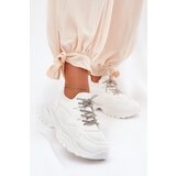 Boto Women's Platform Sneakers With Decorative Lacing White Evalianne | Shoptok.si