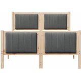  Okvir kreveta smeđe i tamnosivo 120 x 190 cm Masivna borovina | shoptok.hr