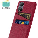 INORCO Ovitek za telefon z dvema režama za kartice za vivo Y100 5G, trdi računalnik + ovitek za mobilni telefon iz blaga, (22035740) | Shoptok.si