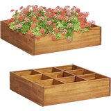  Povišena vrtna gredica za bilje od bagremovog drva 60x60x15 cm | shoptok.hr
