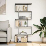 vidaXL Pregrada / regal za knjige 5 razina sonoma 70x24x161 cm drveni | shoptok.hr