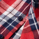 vidaXL Dječja karirana košulja crveno-modra 116 | shoptok.hr
