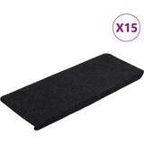  Samoljepljivi otirači za stepenice 15 kom 65x24,5x3,5 cm crni | Eponuda.com