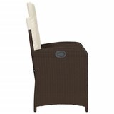  3-dijelni bistro set s jastucima smeđi od poliratana | shoptok.hr