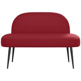  Oblikovana klupa s naslonjačem boja crnog vina 110 x 60 x 76 cm | shoptok.hr