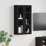 Viseći ormarić Zidne Crna 59 x 20 x 100 cm Konstruirano drvo Cijene