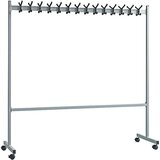 eurokraft basic Pomično garderobno stojalo, VxG 1700 x 550 mm, 2 x 14 kljukic | Shoptok.si