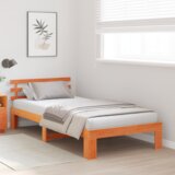  Konstrukcija postelje Rjava 100 x 200 cm Trden borov les, (5000022998) | Shoptok.si